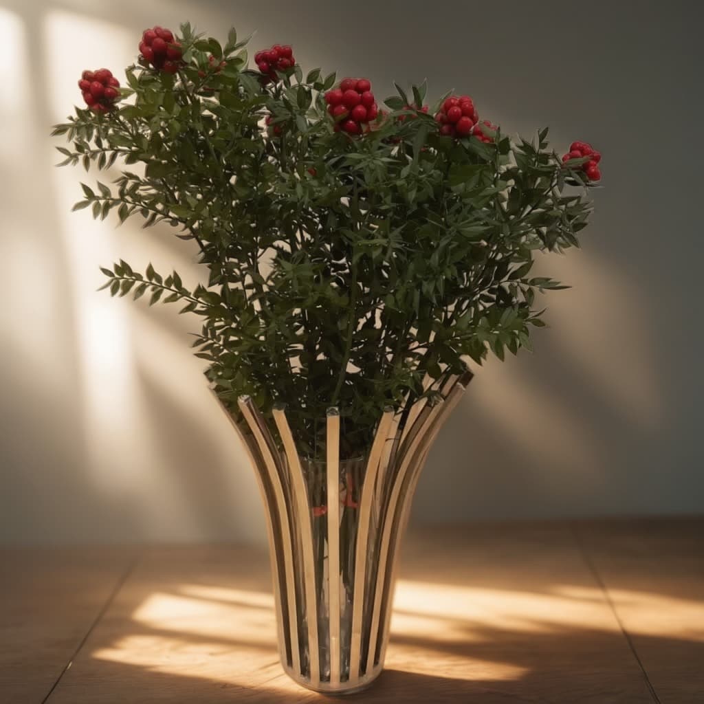 Product showcase after AI editing - Enhanced floral arrangement with dramatic lighting
